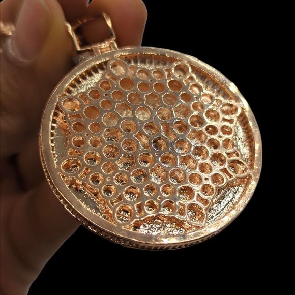 14K Rose Gold Finish Forever Rich - Free 24" x 3mm Rope Chain. - Picture 9 of 9